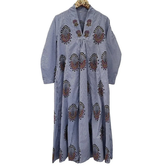 Cotton Hand Block Print Floral Dress - Picture 6 of 13